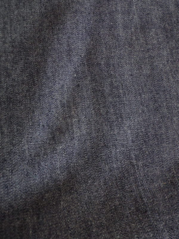 Chambray Cotton Denim Print and co-ordinating Plain Navy - CW Fabrics