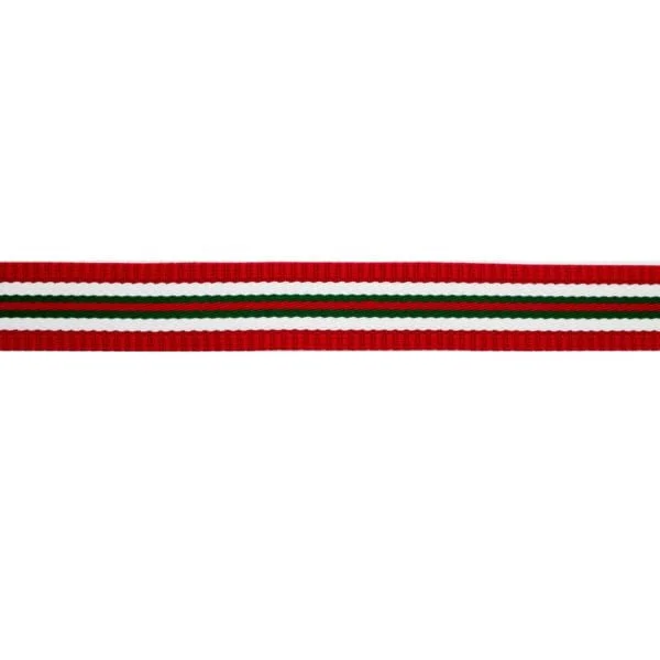 30mm Fancy Striped Webbing – RED