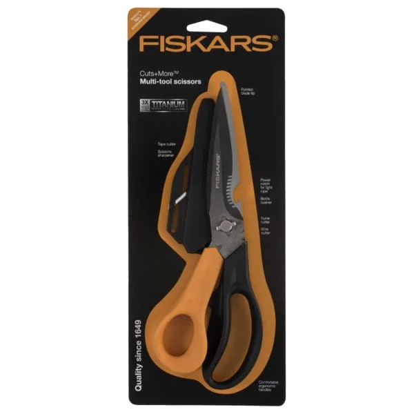 Fiskars branded: Cuts+More™ - Multifunctional Household Scissors 23cm / 9in - Image 4