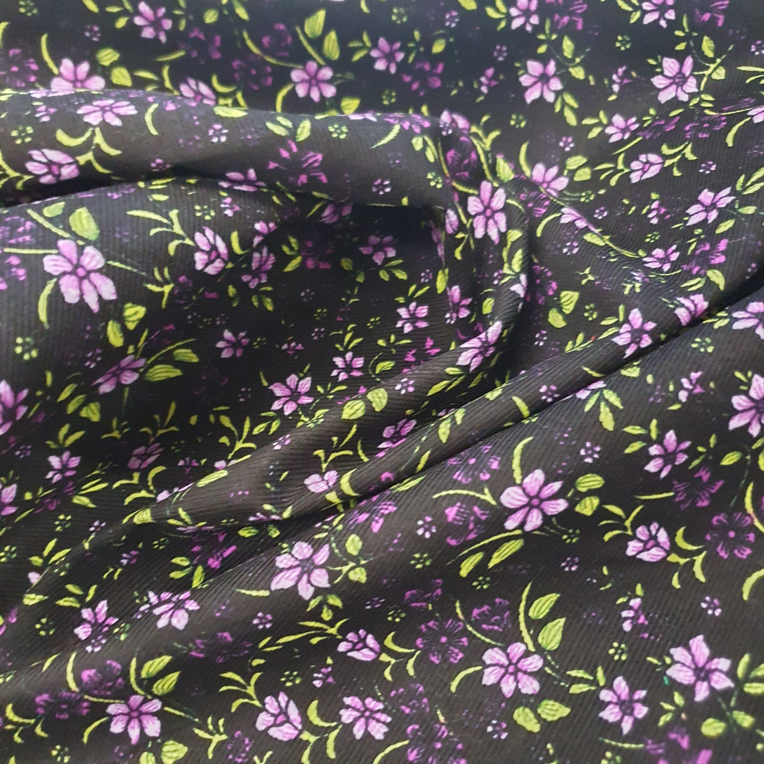 Printed Cotton Baby Needlecord - Multicoloured Prints - CW Fabrics