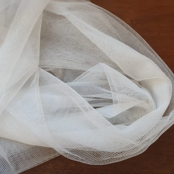 Soft wide width Veiling Tulle in Ivory