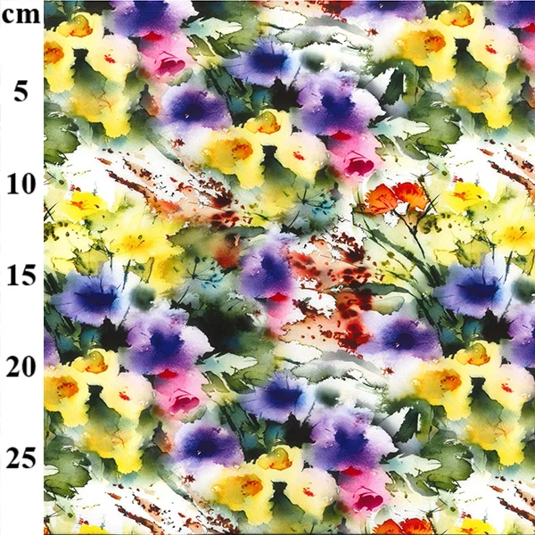 Digital Printed Viscose Poplin Challis