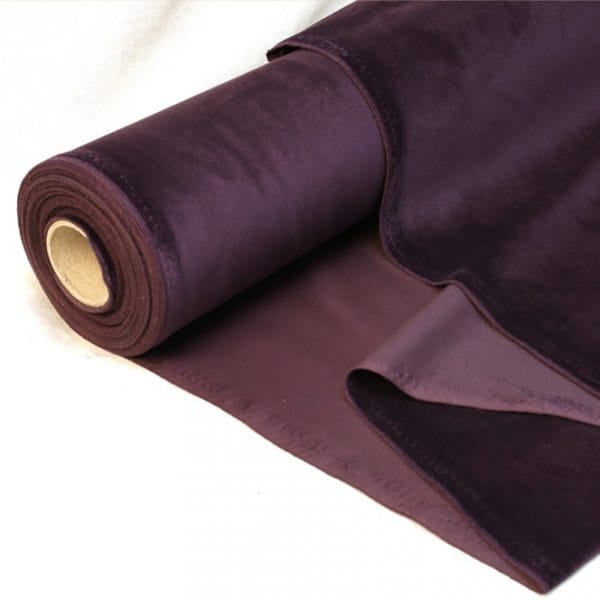 Steamed Velour Velvet  in Aubergine - Image 2