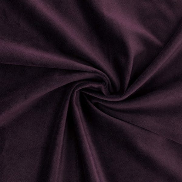 Steamed Velour Velvet  in Aubergine