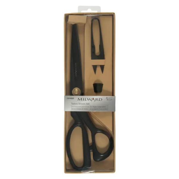 Scissors Gift Set by Milward: Tailors Shears (11"/28cm), Thread Snips (4"/10cm) and Thimble all in Black - on SALE! - Image 3