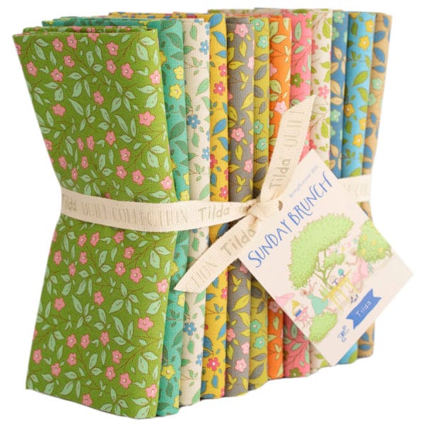 Sunday Brunch. Tilda's Spring/Summer 2025 Collection, launching 1st February 2025! Tipsy Blender Fat Quarters