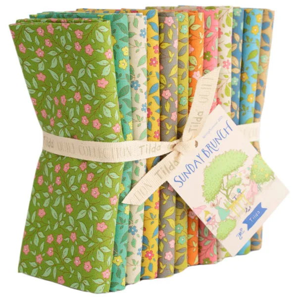 Sunday Brunch. Tilda's Spring/Summer 2025 Collection, launching 1st February 2025! Tipsy Blender Fat Quarters