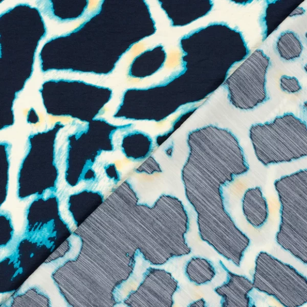 Animal Azul Viscose Twill Fabric - Image 3