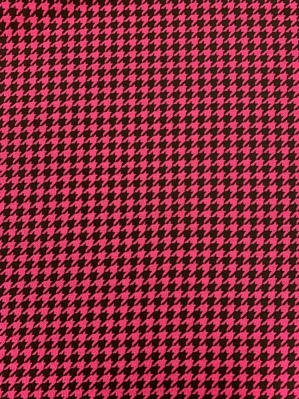 Textured Crepe Houndstooth Fabric