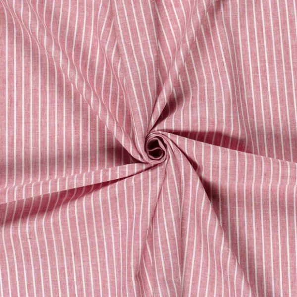 Cotton and Linen Chambray Stripe