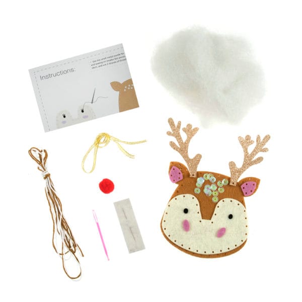 Felt Christmas Decoration Kit: Reindeer - Image 3