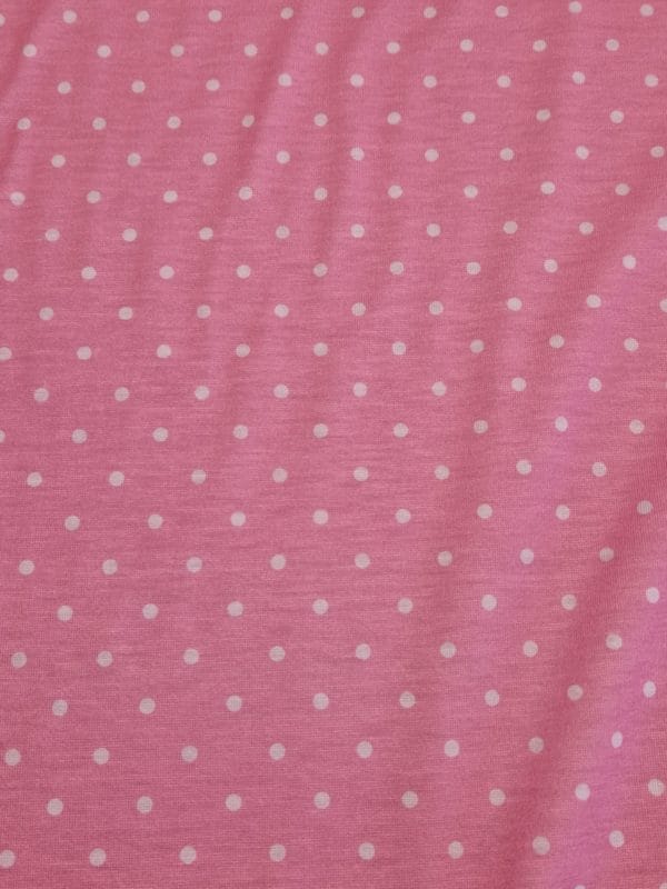 Candy Floss Mini Spot Stretch Jersey - Image 2