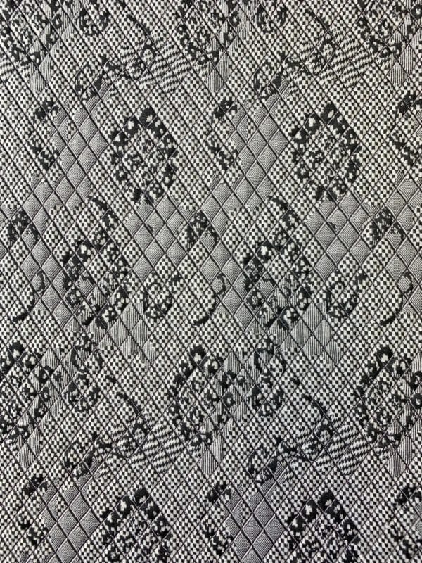 Jacquard Stretch with a Quilted Pattern Look