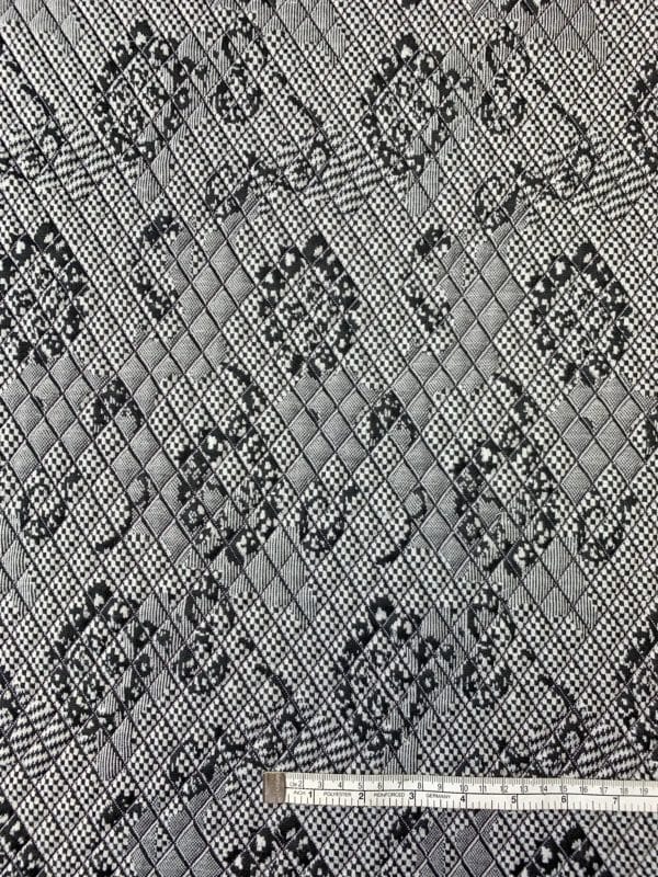 Jacquard Stretch with a Quilted Pattern Look - Image 3